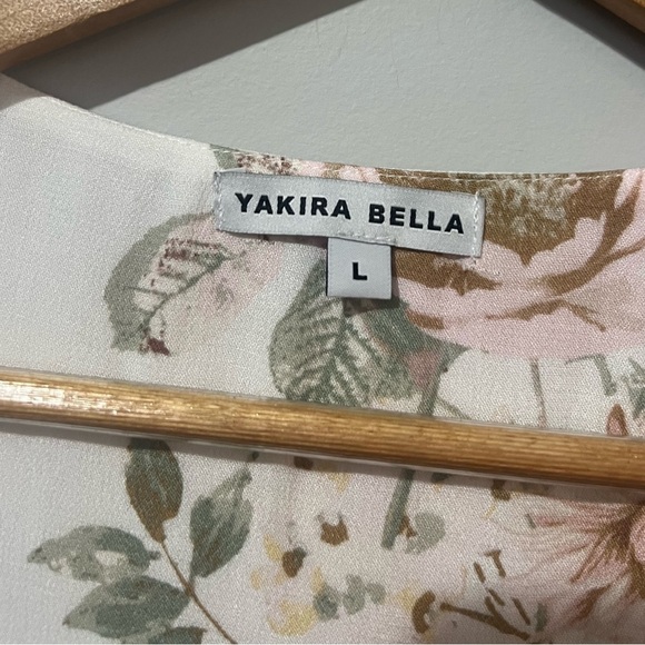 Yakira Bella Maxi Dress Women's Large Floral Long Modest Feminine Ruffles LS - Picture 4 of 6